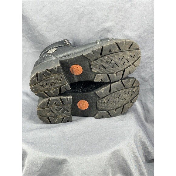 Harley Davidson 84280 Women's Motorcycle Boots Size 7.5 Black Lace Up - Picture 12 of 15